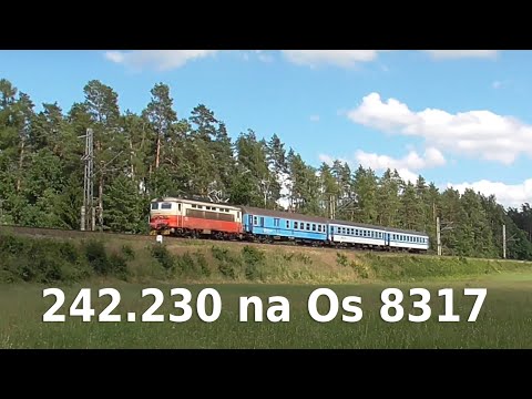 ČD 242.230 - Os 8317 - výh. Velký Ratmírov - 10.7.2021