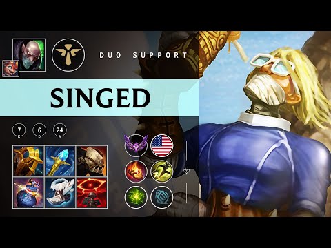Singed Support vs Nautilus - NA Master Patch 25.24