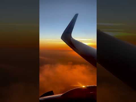 Sunset from 35000 feet #vacation #35000 #beautiful #flight #frozen