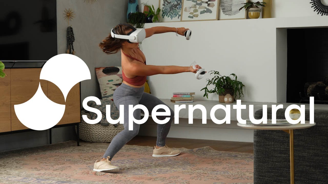 Supernatural VR fitness coach leading a workout session