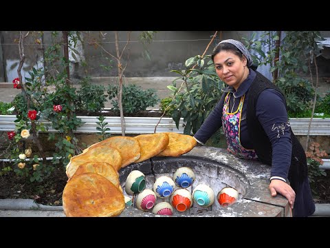 Amazing Cooking Steert Food: Uzbek Namangan Kosa Samsa in Tandoori - Snow Village