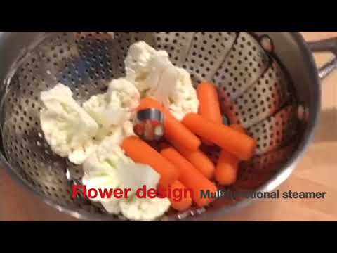 Folding Vegetable Steamer Basket Collapsible Steamer basket for vegetable Cooking