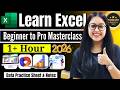 Learn Excel In 60 Minutes Complete Beginner To Pro Course 2026