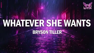 Download lagu Bryson Tiller - Whatever She Wants (Lyrics) mp3