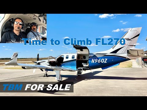 Time to Climb in the 2024 DAHER TBM 960 - N960Z | FOR SALE