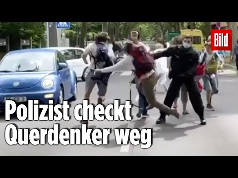 Querdenker verletzen Polizisten – Demo-Chaos in Berlin