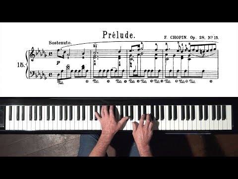 Chopin “Raindrop Prelude” Op.28 No.15 with SCORE - P. Barton FEURICH piano