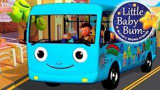 Wheels On The Blue Bus | Nursery Rhymes for Babies by LittleBabyBum - ABCs and 123s