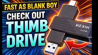 Kexin 512 GB Thumb Drive Speed Test, FAST! #kexin #thumbdrive #ssd