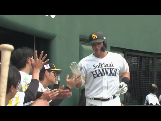 【ファーム】流石のパワー!! ホークス・リチャード レフトスタンドへの同点ホームラン!! 2024年4月2日 福岡ソフトバンクホークス 対 くふうハヤテベンチャーズ静岡