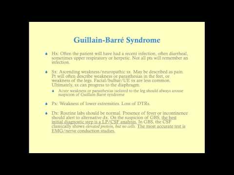 Guillain-Barré Syndrome - CRASH! Medical Review Series