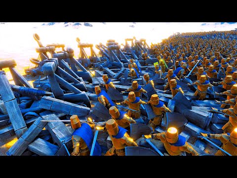 How many Catapults can stop 5000 Golden Knights? - Ultimate Epic Battle Simulator UEBS