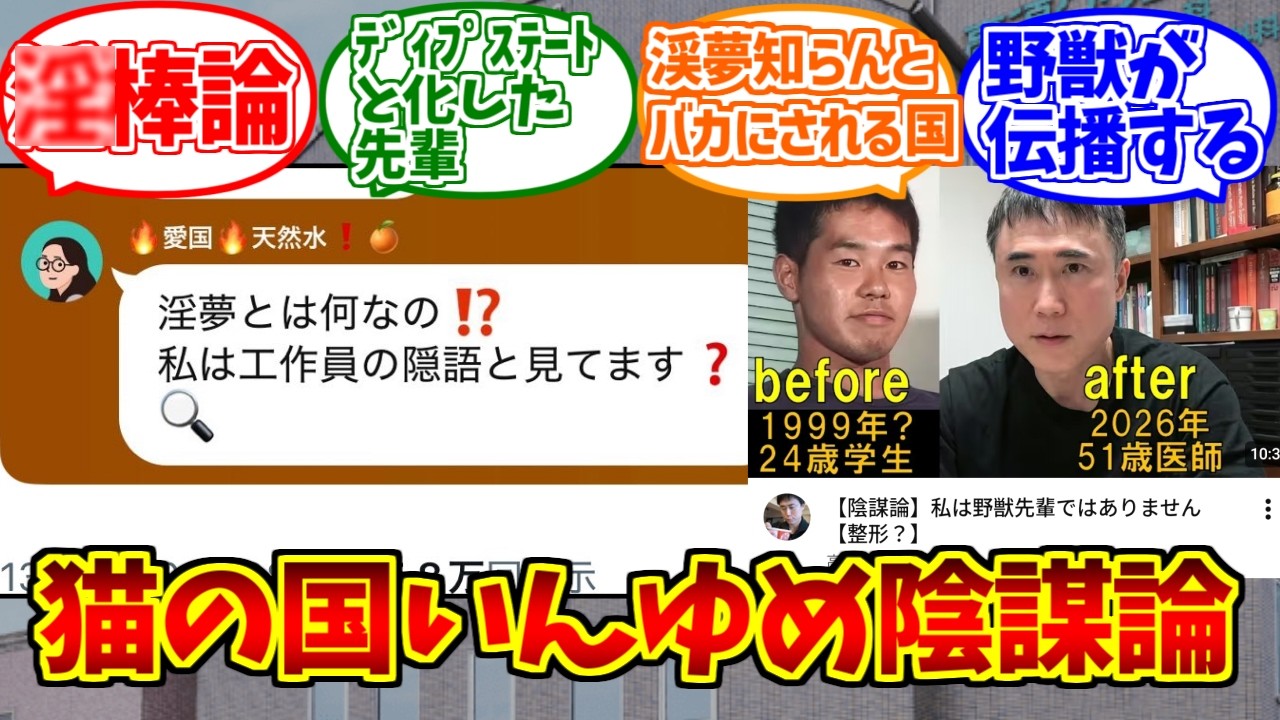 渓夢陰謀論路線をとことん楽しむソムリエ達の反応集【いんゆめ】【ディープステート】【野獣】