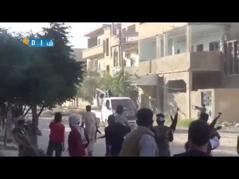 استهداف قوات النظام في حي الرصافة في دير الزور بواسطة رشاش دوشكا من قبل تجمع ألوية وكتائب أحفاد الرسول