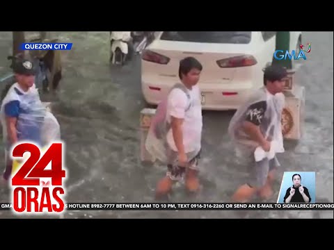 Ilang bahagi ng Metro Manila, inulan; may mga binaha at mga na-stranded 24 Oras