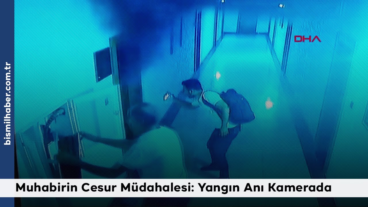 Muhabirin Cesur Müdahalesi: Diyarbakır'da İş Merkezindeki Yangın Anı Kamerada