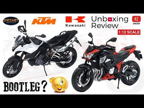 Unboxing 2 Die-cast bootleg motorcycles (what Models and Scales are these?) - Dnation