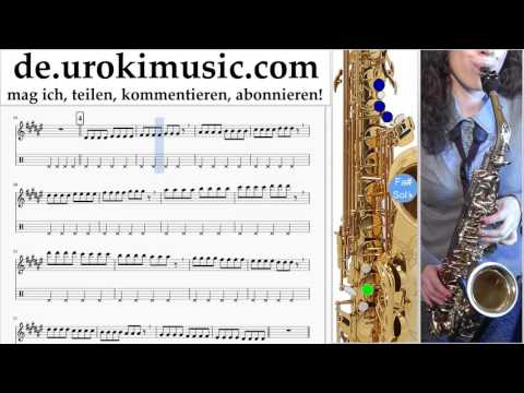Saxophon Tenor Lernen OneRepublic - Counting Stars Teil#1 Saxophonunterricht Noten Schule Lied