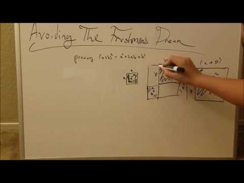 Avoiding The Freshman's Dream[Remembering (a+b)^2=a^2+2ab+b^2]