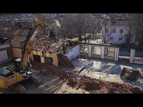 RIVNING av SNÄCKEBACKSSKOLAN  - 2022-04-19 - Ronneby - BLEKINGE