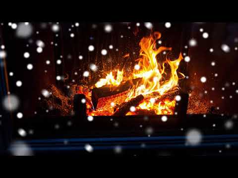 rumore fuoco e tempesta di neve - rumore bianco - ASMR - 8 ore
