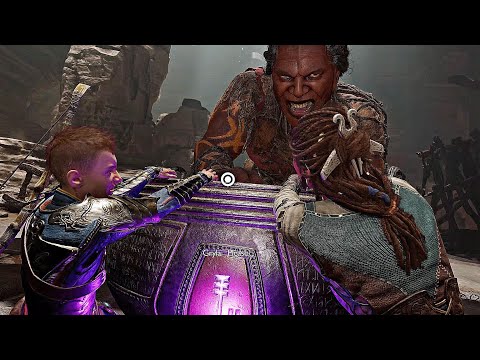 Atreus vs. Gryla Boss Fight | God of War Ragnarök (PS5)
