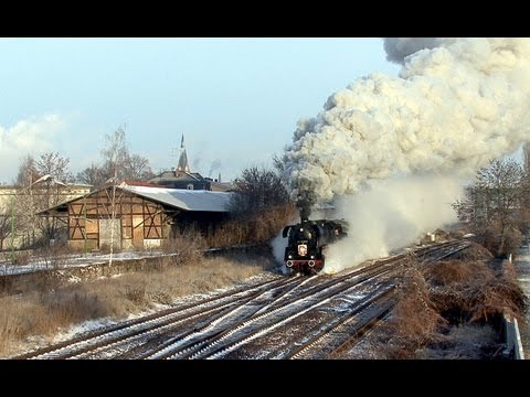 Dampflok 44 1486 Magdeburg - Staßfurt - Erfurt - Arnstadt Nikolausfahrt 08.12.2012 Steam Train