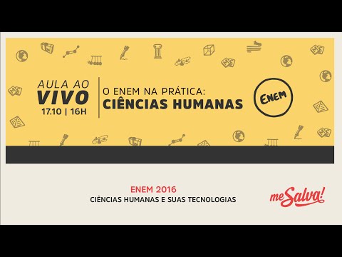 [AO VIVO] Me Salva! 17/10 - 16h - O ENEM na prática: Ciências Humanas