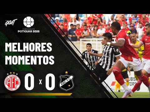 CLÁSSICO-REI IGUAL! AMÉRICA-RN E ABC EMPATAM NO CAMPEONATO POTIGUAR!