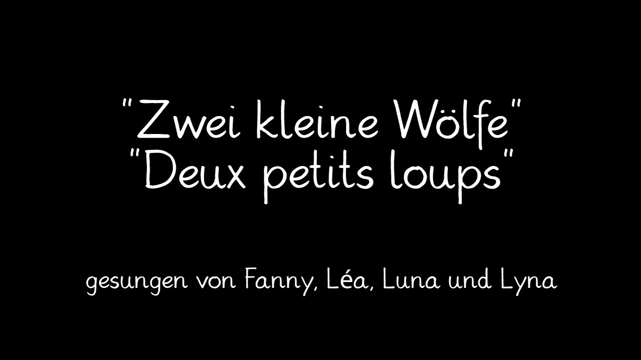 Zwei kleine Wölfe / Deux petits loups