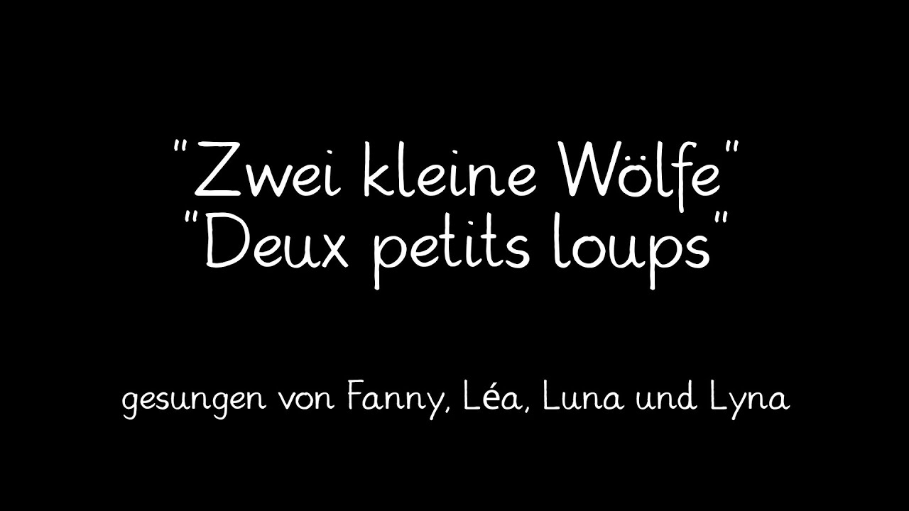 Zwei kleine Wölfe / Deux petits loups