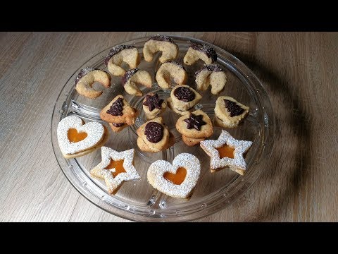 Wiener-Mandel-Haselnuss-Kipferl | Aprikosen-Linzer | Schokoladen-Spitzbuben