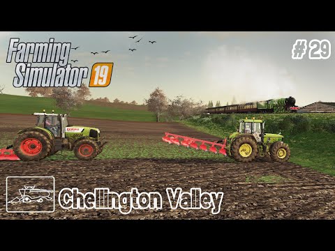 Plowing a field with a partner |Chellington Valley Seasons # 29 | FS19 TimeLapse