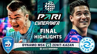 Волейбол Dynamo MSK vs. Zenit-Kazan | HIGHLIGHTS | Final | Round 3 | Pari SuperLeague 2024