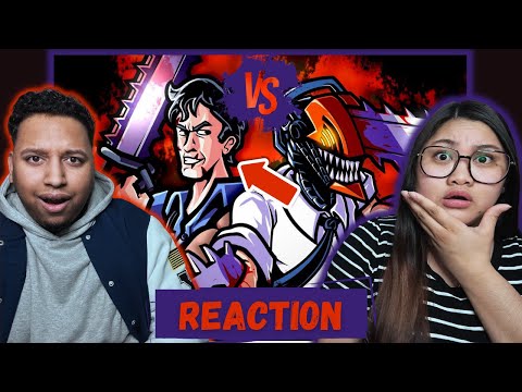Denji (Chainsaw Man) vs Ash Williams (Evil Dead) - RAP BATTLE! | Couple Reacts