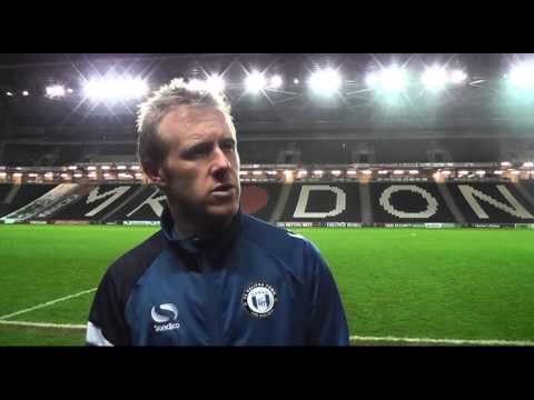 FC Halifax Town midfielder Jon Worthington's interview vs MK Dons