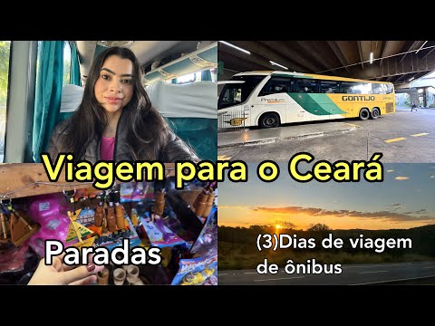 VIAGEM de ÔNIBUS PARA o CEARÁ, FILMEI TODAS as PARADAS- 3 DIAS de VIAGEM SÃO PAULO para CEARÁ 