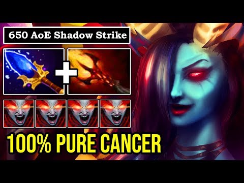 ENDLESS Sonic Wave 100% Pure CANCER Crazy Magic Burst Dagon + Scepter QOP Vs Pro SF Mid DotA 2