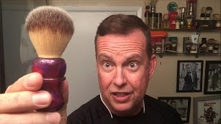 Wolf Whiskers Synthetic Shave Brush, Proraso Soap, Calvin Klein Euphoria Aftershave.
