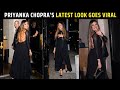 Priyanka Chopra Makes A Statement In A BACKLESS Black Gown Steps Out For Dinner With Nick Jonas