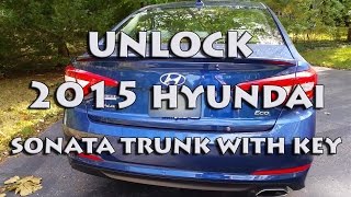 2015 Hyundai Sonata Trunk Key