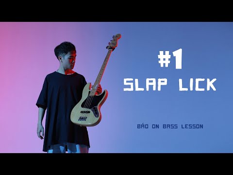 #1 Slap Bass Licks // Bao's Bass Lessons (tab) - C minor #bass #basslick #slap