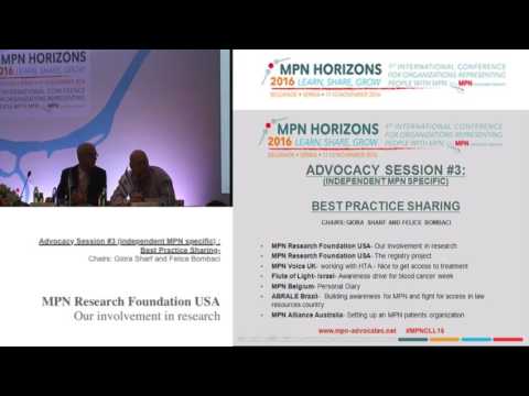 Advocacy session #3 Best practice MPN Research Foundation USA