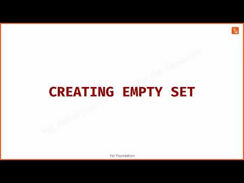 Creating Empty Set Python Programming English