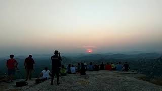 preview picture of video 'Sunrise @ Matanga Hill, Hampi'
