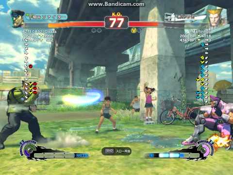 SSF4 AE  AZTECA123Daaa(Dictator) vs Martinboy(Guile)