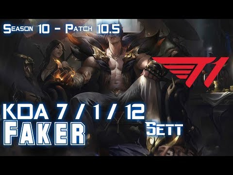 T1 Faker SETT vs KALISTA Mid - Patch 10.5 KR Ranked