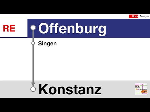 SBB Ansagen | RE Offenburg - Konstanz | BoJa Ansagen