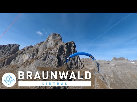 High above the golden leaves, Braunwald, Switzerland, End of October 2022