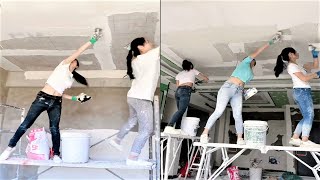 Download lagu Young Man with great tiling skills -Great tiling skills -Great technique in construction PART 53 mp3